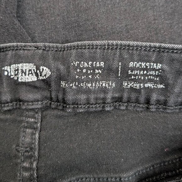 2 Pairs of Old Navy Black Rockstar Super Skinny Jeans (size 4) - Picture 7 of 14